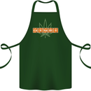 Cannabis Periodic Table Chemistry Weed Cotton Apron 100% Organic Forest Green