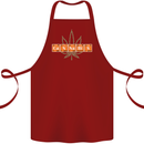 Cannabis Periodic Table Chemistry Weed Cotton Apron 100% Organic Maroon