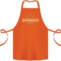 Cannabis Periodic Table Chemistry Weed Cotton Apron 100% Organic Orange