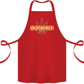 Cannabis Periodic Table Chemistry Weed Cotton Apron 100% Organic Red