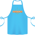 Cannabis Periodic Table Chemistry Weed Cotton Apron 100% Organic Turquoise
