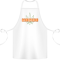 Cannabis Periodic Table Chemistry Weed Cotton Apron 100% Organic White