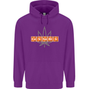 Cannabis Periodic Table Chemistry Weed Mens 80% Cotton Hoodie Purple