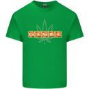 Cannabis Periodic Table Chemistry Weed Mens Cotton T-Shirt Tee Top Irish Green