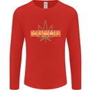 Cannabis Periodic Table Chemistry Weed Mens Long Sleeve T-Shirt Red