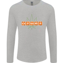 Cannabis Periodic Table Chemistry Weed Mens Long Sleeve T-Shirt Sports Grey