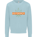 Cannabis Periodic Table Chemistry Weed Mens Sweatshirt Jumper Light Blue