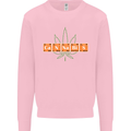 Cannabis Periodic Table Chemistry Weed Mens Sweatshirt Jumper Light Pink