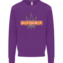 Cannabis Periodic Table Chemistry Weed Mens Sweatshirt Jumper Purple