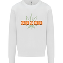 Cannabis Periodic Table Chemistry Weed Mens Sweatshirt Jumper White