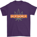 Cannabis Periodic Table Chemistry Weed Mens T-Shirt Cotton Gildan Purple