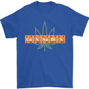 Cannabis Periodic Table Chemistry Weed Mens T-Shirt Cotton Gildan Royal Blue