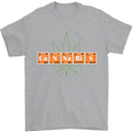 Cannabis Periodic Table Chemistry Weed Mens T-Shirt Cotton Gildan Sports Grey
