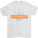 Cannabis Periodic Table Chemistry Weed Mens T-Shirt Cotton Gildan White
