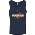 Cannabis Periodic Table Chemistry Weed Mens Vest Tank Top Navy Blue