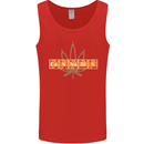 Cannabis Periodic Table Chemistry Weed Mens Vest Tank Top Red