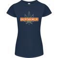 Cannabis Periodic Table Chemistry Weed Womens Petite Cut T-Shirt Navy Blue