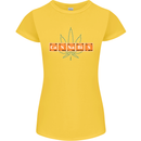 Cannabis Periodic Table Chemistry Weed Womens Petite Cut T-Shirt Yellow