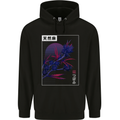 Cannabis Vaporwave Drugs Marijuana Weed Childrens Kids Hoodie Black