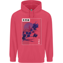 Cannabis Vaporwave Drugs Marijuana Weed Childrens Kids Hoodie Heliconia