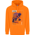 Cannabis Vaporwave Drugs Marijuana Weed Childrens Kids Hoodie Orange