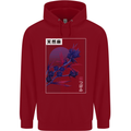 Cannabis Vaporwave Drugs Marijuana Weed Childrens Kids Hoodie Red