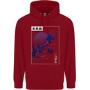 Cannabis Vaporwave Drugs Marijuana Weed Childrens Kids Hoodie Red