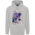 Cannabis Vaporwave Drugs Marijuana Weed Childrens Kids Hoodie Sports Grey