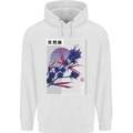 Cannabis Vaporwave Drugs Marijuana Weed Childrens Kids Hoodie White
