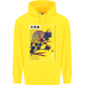 Cannabis Vaporwave Drugs Marijuana Weed Childrens Kids Hoodie Yellow