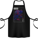 Cannabis Vaporwave Drugs Marijuana Weed Cotton Apron 100% Organic Black