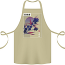 Cannabis Vaporwave Drugs Marijuana Weed Cotton Apron 100% Organic Khaki