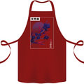 Cannabis Vaporwave Drugs Marijuana Weed Cotton Apron 100% Organic Maroon