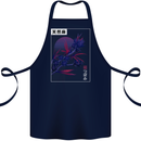 Cannabis Vaporwave Drugs Marijuana Weed Cotton Apron 100% Organic Navy Blue