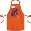Cannabis Vaporwave Drugs Marijuana Weed Cotton Apron 100% Organic Orange