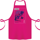 Cannabis Vaporwave Drugs Marijuana Weed Cotton Apron 100% Organic Pink