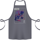 Cannabis Vaporwave Drugs Marijuana Weed Cotton Apron 100% Organic Steel