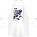 Cannabis Vaporwave Drugs Marijuana Weed Cotton Apron 100% Organic White