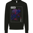 Cannabis Vaporwave Drugs Marijuana Weed Kids Sweatshirt Jumper Black