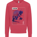 Cannabis Vaporwave Drugs Marijuana Weed Kids Sweatshirt Jumper Heliconia