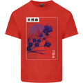 Cannabis Vaporwave Drugs Marijuana Weed Kids T-Shirt Childrens Red
