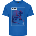 Cannabis Vaporwave Drugs Marijuana Weed Kids T-Shirt Childrens Royal Blue