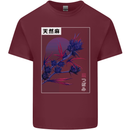 Cannabis Vaporwave Drugs Marijuana Weed Mens Cotton T-Shirt Tee Top Maroon