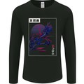 Cannabis Vaporwave Drugs Marijuana Weed Mens Long Sleeve T-Shirt Black
