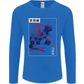 Cannabis Vaporwave Drugs Marijuana Weed Mens Long Sleeve T-Shirt Royal Blue