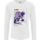 Cannabis Vaporwave Drugs Marijuana Weed Mens Long Sleeve T-Shirt White