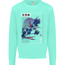 Cannabis Vaporwave Drugs Marijuana Weed Mens Sweatshirt Jumper Peppermint
