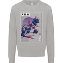 Cannabis Vaporwave Drugs Marijuana Weed Mens Sweatshirt Jumper Sports Grey