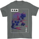Cannabis Vaporwave Drugs Marijuana Weed Mens T-Shirt 100% Cotton Charcoal
