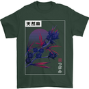 Cannabis Vaporwave Drugs Marijuana Weed Mens T-Shirt 100% Cotton Forest Green